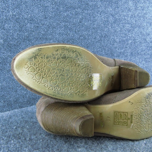 Chelsea Crew Brown Suede Ankle Boots Women 40 Heeled Pull On Stylish - Picture 8 of 9